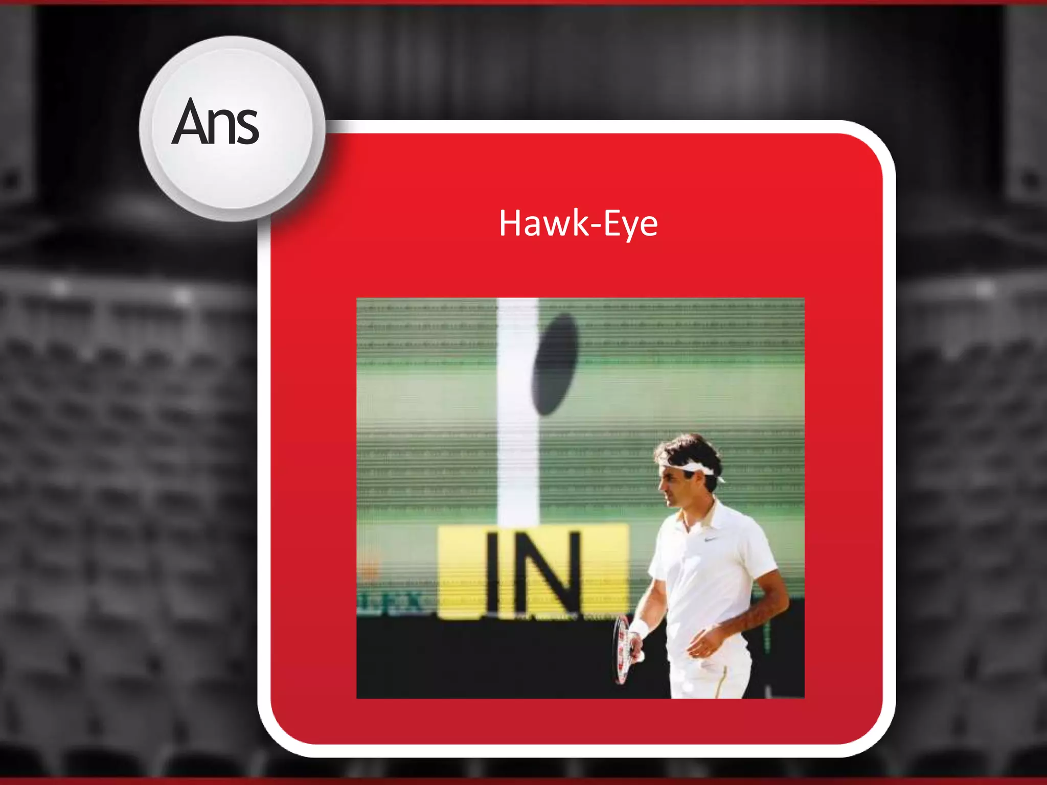 Ans
Hawk-Eye
 