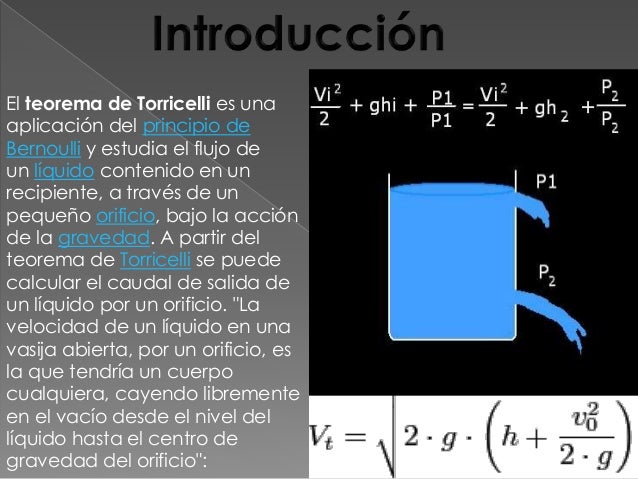 Teorema De Torricelli
