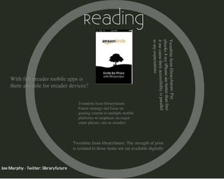 Mobile Technologies & Libraries