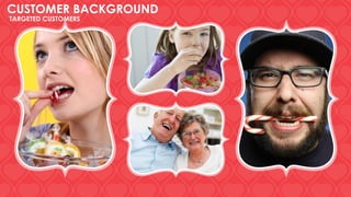 TARGETED CUSTOMERS
CUSTOMER BACKGROUND
 