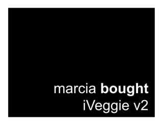 marcia bought
    iVeggie v2
 