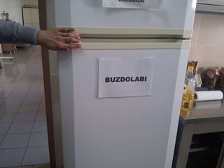 arranging / putting eggs into the fridge