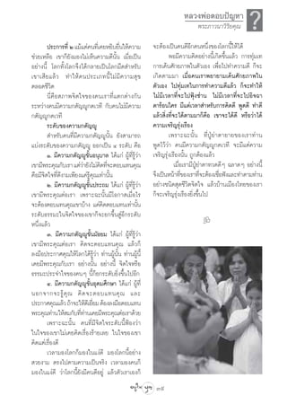 À≈«ßæàÕµÕ∫ªí≠À“
                                                                            æ√–¿“«π“«‘√‘¬§ÿ≥

                                                        ®–µâÕß‡ªìπ§π¥’Õ’°§πÀπ÷Ëß¢Õß‚≈°π’È„Àâ‰¥â
                                                                                                    ?
        ª√–°“√∑’Ë Ú ·¡â·µà§π∑’‡Ë §¬À¬‘∫¬◊π„Àâ§«“¡
                                         Ë
™à«¬‡À≈◊Õ ‡¢“°Á¬—ß¡Õß‰¡à‡ÀÁπ§«“¡¥’πÈ—π ‡¡◊ËÕ‡ªìπ                æÕ¡’§«“¡§‘¥Õ¬à“ßπ’È‡°‘¥¢÷Èπ·≈â« °“√∑ÿà¡‡∑
Õ¬à“ßπ’È ‚≈°∑—Èß‚≈°®÷ß‰¥â°≈“¬‡ªìπ‚≈°¡◊¥ ”À√—∫           °“√‡§âπ»—°¬¿“æ„πµ—«‡Õß ‡æ◊ËÕ‰ª∑”§«“¡¥’ °Á®–
‡¢“‡ ’ ¬ ·≈â « ∑”„Àâ § πª√–‡¿∑π’È ‰ ¡à ¡’ § «“¡ ÿ ¢     ‡°‘¥µ“¡¡“ ‡¡◊ËÕ§π‡√“æ¬“¬“¡‡§âπ»—°¬¿“æ„π
µ≈Õ¥™’«‘µ                                               µ—«‡Õß ‰ª∑ÿà¡‡∑„π°“√∑”§«“¡¥’·≈â« °Á®–∑”„Àâ
        π’Ë§◊Õ ¿“æ®‘µ„®¢Õß§π‡√“∑’Ë·µ°µà“ß°—π            ‰¡à¡’‡«≈“∑’Ë®–‰ªøÿÑß´à“π ‰¡à¡’‡«≈“∑’Ë®–‰ªÕ‘®©“
√–À«à“ß§π¡’§«“¡°µ—≠êŸ°µ‡«∑’ °—∫§π‰¡à¡’§«“¡              µ“√âÕπ„§√ ¡’·µà‡«≈“ ”À√—∫°“√§‘¥¥’ æŸ¥¥’ ∑”¥’
°µ—≠êŸ°µ‡«∑’                                            ·≈â« ‘Ëß∑’Ë®–‰¥âµ“¡¡“°Á§◊Õ ‡¢“®–‰¥â¥’ À√◊Õ«à“‰¥â
        √–¥—∫¢Õß§«“¡°µ—≠êŸ                              §«“¡‡®√‘≠√ÿàß‡√◊Õß
         ”À√—∫§π∑’Ë¡’§«“¡°µ—≠êŸπ—Èπ ¬—ß “¡“√∂                   ‡æ√“–©–π—Èπ ∑’ËªŸÉ¬à“µ“¬“¬¢Õß‡√“∑à“π
·∫àß√–¥—∫¢Õß§«“¡°µ—≠êŸ ÕÕ°‡ªìπ Ù √–¥—∫ §◊Õ              æŸ¥‰«â«à“ §π¡’§«“¡°µ—≠êŸ°µ‡«∑’ ®–¡’·µà§«“¡
        Ò. ¡’§«“¡°µ—≠êŸ¢—ÈπÕπÿ∫“≈ ‰¥â·°à ºŸâ∑’Ë√â«à“
                                                  Ÿ     ‡®√‘≠√ÿàß‡√◊Õßπ—Èπ ∂Ÿ°µâÕß·≈â«
‡¢“¡’æ√–§ÿ≥°—∫‡√“ ·µà«“¬—ß‰¡à§¥∑’®–µÕ∫·∑π§ÿ≥
                        à        ‘ Ë                                ‡¡◊ËÕ‡√“¡’ªŸÉ¬à“µ“∑«¥¥’Ê ©≈“¥Ê Õ¬à“ßπ’È
§◊Õ¡’®‘µ„®∑’Ë¥’ß“¡‡æ’¬ß·§à√Ÿâ§ÿ≥‡∑à“π—Èπ                ®÷ß‡ªìπÀπâ“∑’¢Õß‡√“∑’®–µâÕß‡™◊Õøíß·≈–∑”µ“¡∑à“π
                                                                        Ë          Ë     Ë
        Ú. ¡’§«“¡°µ—≠êŸ¢—Èπª√–∂¡ ‰¥â·°à ºŸâ∑’Ë√â«à“
                                                Ÿ       Õ¬à“ß™π‘¥ ÿ¥™’«‘µ®‘µ„® ·≈â«∫â“π‡¡◊Õß‰∑¬¢Õß‡√“
‡¢“¡’æ√–§ÿ≥µàÕ‡√“ ‡æ√“–©–π—Èπ¡’‚Õ°“ ‡¡◊ËÕ‰√             °Á®–‡®√‘≠√ÿàß‡√◊Õß¬‘Ëß¢÷Èπ‰ª
®–µâÕßµÕ∫·∑π§ÿ≥‡¢“∫â“ß ·§à§¥µÕ∫·∑π‡∑à“π—π
                                  ‘                 È
√–¥—∫∏√√¡–„π®‘µ„®¢Õß‡¢“°Á®–¬°¢÷Èπ ŸàÕ’°√–¥—∫
Àπ÷Ëß·≈â«                                                                      k
        Û. ¡’§«“¡°µ—≠êŸ¢—Èπ¡—∏¬¡ ‰¥â·°à ºŸâ∑’Ë√Ÿâ«à“
‡¢“¡’æ√–§ÿ≥µàÕ‡√“ §‘¥®–µÕ∫·∑π§ÿ≥ ·≈â«°Á
≈ß¡◊Õª√–°“»§ÿ≥„Àâ‚≈°‰¥â√Ÿâ«à“ ∑à“πºŸâπ—Èπ ∑à“πºŸâπ’È
‡§¬¡’æ√–§ÿ≥°—∫‡√“ Õ¬à“ßπ—Èπ Õ¬à“ßπ’È ®‘µ„®À√◊Õ
∏√√¡–ª√–®”„®¢Õß§πÊ π’È°Á¬°√–¥—∫¬‘Ëß¢÷Èπ‰ªÕ’°
        Ù. ¡’§«“¡°µ—≠êŸ¢—ÈπÕÿ¥¡»÷°…“ ‰¥â·°à ºŸâ∑’Ë
πÕ°®“°®–√Ÿâ §ÿ ≥ §‘ ¥ ®–µÕ∫·∑π§ÿ ≥ ·≈–
ª√–°“»§ÿ≥·≈â« ∂â“®–„Àâ¥‡’ ¬’¬¡ µâÕß≈ß¡◊ÕµÕ∫·∑π
                              Ë
æ√–§ÿ≥∑à“π „Àâ ¡°—∫∑’∑“π‡§¬¡’æ√–§ÿ≥µàÕ‡√“¥â«¬
                       Ëà
        ‡æ√“–©–π—Èπ §π∑’Ë¡’®‘µ„®√–¥—∫π’ÈøÑÕß«à“
„π„®¢Õß‡¢“‰¡à‡§¬§‘¥‡√◊ËÕß√â“¬‡≈¬ „π„®¢Õß‡¢“
§‘¥·µà‡√◊ËÕß¥’
        ‡«≈“¡Õß‚≈°°Á¡Õß„π·ßà¥’ ¡Õß‚≈°π’ÈÕ¬à“ß
 «¬ß“¡ µ√ß‰ªµ“¡§«“¡‡ªìπ®√‘ß ‡«≈“¡Õß§π°Á
¡Õß„π·ßà¥’ «à“‚≈°π’È¬—ß¡’§π¥’Õ¬Ÿà ·≈â«µ—«‡√“‡Õß°Á
                                                         39
 