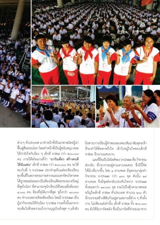 μà“ßÊ ∑—Ë«ª√–‡∑» ¡“∑”Àπâ“∑’Ë‡ªìπÕ“ “ ¡—§√ºŸâπ”           Õ‘ß “√–°“√‡√’¬π√Ÿ§” Õπ¢Õßæ√– —¡¡“ —¡æÿ∑∏‡®â“
                                                                             â
øóπøŸ»≈∏√√¡‚≈° ‚¥¬∑”Àπâ“∑’‡Ë ªìπºŸ π—∫ πÿπ §Õ¬
    ô ’                             â                    ∑’Ë®–∑”„Àâμ‘¥μ“μ√÷ß„® ‡¢â“‰ªÕ¬Ÿà„π„®¢Õß‡¥Á°¥’
„Àâ°”≈—ß„®°—∫πâÕß Ê ‡¥Á°¥’ V-Star °«à“ ı,           V-Star Õ’°π“π· ππ“π
§π ¿“¬„μâ ‚≈·°π∑’Ë«à“ ç¡“«—π‡¥’¬«  √â“ß§π¥’                     ·≈–∑’∂Õ‡ªìπ‰Œ‰≈μå¢Õß V-Cheer §◊Õ °‘®°√√¡
                                                                      Ë◊
‰¥âπ—∫· πé ‡¥Á°¥’ V-Star °«à“ ı, §π ®–‰¥â            àß°≈—∫ ∑’Ë°√–®“¬Õ¬Ÿàμ“¡≈“π®Õ¥√∂ ´÷Ëßªïπ’È®—¥
æ∫°—∫æ’Ë Ê V-Cheer ª√–®”®ÿ¥„π·μà≈–ÀâÕß‡√’¬π              „Àâ¡’‡«∑’¡“°¢÷Èπ ‚¥¬ Ò ≈“π®Õ¥ ¡’®ÿ¥√«¡°≈ÿà¡∑”
∑ÿ°æ◊π∑’„π ¿“∏√√¡°“¬ “°≈·≈–¡À“√—μπ«‘À“√§¥
        È Ë                                              °‘®°√√¡ V-Cheer °«à“ Ò ®ÿ¥ ¥—ßπ—Èπ Ò˘
‰¥â∂°´Õ¬¬àÕ¬ÕÕ°‡ªìπÀâÕß‡√’¬π»’≈∏√√¡¢π“¥„À≠à
      Ÿ                                                  ≈“π®Õ¥ ®÷ß¡’®ÿ¥ àß°≈—∫ª√–∑—∫„®®“° V-Cheer
∑’Ë ÿ¥„π‚≈° ∑’Ë “¡“√∂®ÿπ—°‡√’¬π‰¥â‚¥¬‡©≈’Ë¬ÀâÕß≈–        ∑—ÈßÀ¡¥°«à“ Ò˘, ®ÿ¥ √«¡‰ª∂÷ßμÿä°μ“¡“ §Õμ
Ù, §π ÀâÕß∑’Ë®ÿ‰¥â¡“°∑’Ë ÿ¥ ®ÿ∂÷ß°«à“ Ò,          ¢«—≠„®‡¥Á°¥’ V-Star ∑—Ë«ª√–‡∑» ®”π«π Ú μ—«
§π ®”π«πÀ≈“¬√âÕ¬ÀâÕß‡√’¬π ‚¥¬¡’ V-Cheer ‡ªìπ             ∑’°√–®“¬ √â“ß ’ π°—πÕ¬Ÿμ“¡ ∂“π∑’μ“ß Ê ∑—«∑—ß
                                                            Ë              —        à           Ëà      Ë È
ºŸπ”°‘®°√√¡„Àâ°∫πâÕß Ê V-Star ß“π§√—ßπ’πÕ°®“°
  â              —                    È È                ß“π ‰¡à‡æ’¬ß·μà‡∑à“π—Èπ ‡¥Á°¥’ V-Star ∑—Èß ı,
®–‡μÁ¡‰ª¥â«¬§«“¡‡∫‘°∫“π∫ÿ≠∫—π‡∑‘ß ÿ¥ Ê ·≈â«¬—ß           §π ¬—ß‰¥â√∫°“√å¥æ≈—ß ´÷ß‡ªìπ°“√å¥∑’®”≈Õß¡“®“°
                                                                    —             Ë           Ë


                                                    13
 