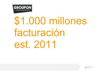 $1.000 millones facturación est. 2011 