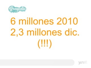 6 millones 2010 2,3 millones dic.            (!!!) 