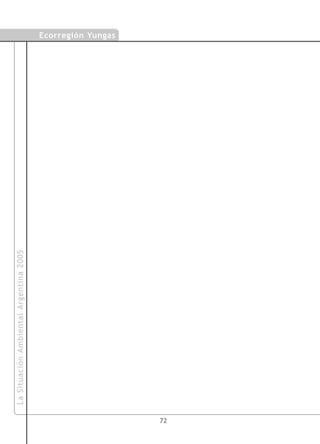 La Situación Ambiental Argentina 2005
                                             Ecorregión Yungas




72
 