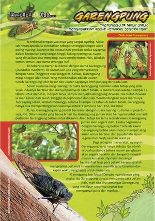 MAJALAH ANAK-ANAK dan LINGKUNGAN. Media Informasi Air Minum dan Penyehatan Lingkungan buat Anak. PERCIK YUNIOR Edisi 17 Desember 2010. Tema ALAM RAYA GURUKU