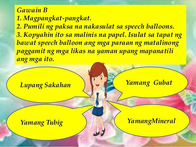 Epekto Sa Mga Tao Ng Matalinong Paggamit Ng Mga Likas Na Yaman