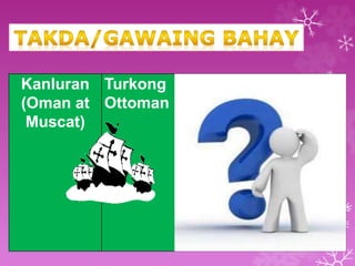 Kanluran 
(Oman at 
Muscat) 
Turkong 
Ottoman 
 