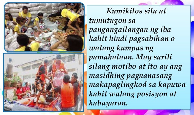 Yunit iv aralin 5 kahulugan at kahalagahan ng gawaing pansibiko