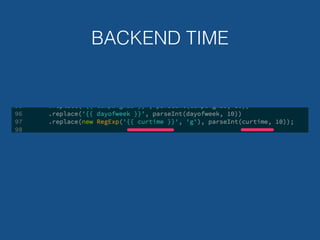 BACKEND TIME
 
