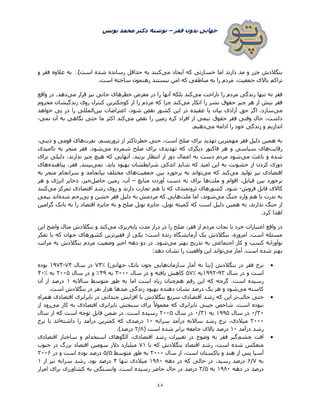 ‫فقر‬ ‫بدون‬ ‫جهانی‬–‫یونس‬ ‫محمد‬ ‫دکتر‬ ‫نوشته‬
48
‫می‬ ‫ایجاد‬ ‫که‬ ‫خسارتی‬ ‫اما‬ ‫دارند‬ ‫مد‬ ‫و‬ ‫جزر‬ ‫بنگالدش‬‫و‬ ‫فقر‬ ‫عالوه‬ ‫به‬ .)‫است‬ ‫شده‬ ‫رسانده‬ ‫حداقل‬ ‫به‬ ‫کنند‬
‫ب‬ ‫تراکم‬.‫است‬ ‫ساخته‬ ‫رهنمون‬ ‫نیستند‬ ‫امن‬ ‫که‬ ‫مناطقی‬ ‫به‬ ‫را‬ ‫مردم‬ ،‫جمعیت‬ ‫االی‬
‫می‬ ‫ناراحت‬ ‫را‬ ‫مردم‬ ‫زندگی‬ ‫تنها‬ ‫نه‬ ‫فقر‬‫می‬ ‫قرار‬ ‫نیز‬ ‫جانی‬ ‫خطرهای‬ ‫معرض‬ ‫در‬ ‫را‬ ‫آنها‬ ‫بلکه‬ ‫کند‬‫واقع‬ ‫در‬ .‫دهد‬
‫می‬ ‫انکار‬ ‫را‬ ‫بشر‬ ‫حقوق‬ ‫چیز‬ ‫هر‬ ‫از‬ ‫بیش‬ ‫فقر‬‫محروم‬ ‫زندگیشان‬ ‫روی‬ ‫کنترل‬ ‫کوچکترین‬ ‫از‬ ‫را‬ ‫مردم‬ ‫که‬ ‫چرا‬ ‫کند‬
‫می‬‫بین‬ ‫اعتراضات‬ ،‫شود‬ ‫نقض‬ ‫کشور‬ ‫این‬ ‫در‬ ‫عقیده‬ ‫یا‬ ‫بیان‬ ‫آزادی‬ ‫حق‬ ‫اگر‬ .‫سازد‬‫خواهد‬ ‫پی‬ ‫در‬ ‫را‬ ‫المللی‬
‫می‬ ‫نقض‬ ‫را‬ ‫زمین‬ ‫کره‬ ‫افراد‬ ‫از‬ ‫نیمی‬ ‫حقوق‬ ‫فقر‬ ‫وقتی‬ ‫حال‬ ،‫داشت‬‫نمی‬ ‫آن‬ ‫به‬ ‫نگاهی‬ ‫حتی‬ ‫ما‬ ‫اکثر‬ ‫کند‬-
‫ادامه‬ ‫را‬ ‫خود‬ ‫زندگی‬ ‫و‬ ‫اندازیم‬‫می‬.‫دهیم‬
‫برای‬ ‫تهدید‬ ‫مهمترین‬ ‫فقر‬ ‫دلیل‬ ‫همین‬ ‫به‬‫نفرت‬ ،‫تروریسم‬ ‫از‬ ‫خطرناکتر‬ ‫حتی‬ ،‫است‬ ‫صلح‬،‫دینی‬ ‫و‬ ‫قومی‬ ‫های‬
‫رقابت‬‫می‬ ‫شمرده‬ ‫صلح‬ ‫برای‬ ‫تهدیدی‬ ‫که‬ ‫دیگری‬ ‫فاکتور‬ ‫هر‬ ‫و‬ ‫سیاسی‬ ‫های‬‫ناامیدی‬ ‫به‬ ‫منجر‬ ‫فقر‬ .‫شود‬
‫می‬ ‫باعث‬ ‫و‬ ‫شده‬‫برای‬ ‫دلیلی‬ ،‫ندارند‬ ‫چیز‬ ‫هیچ‬ ‫که‬ ‫آنهایی‬ .‫بزنند‬ ‫انتظار‬ ‫از‬ ‫دور‬ ‫اعمال‬ ‫به‬ ‫دست‬ ‫مردم‬ ‫شود‬
‫خشونت‬ ‫از‬ ‫کردن‬ ‫دوری‬‫نمی‬ ،‫یابد‬ ‫بهبود‬ ‫شرایطشان‬ ‫اندکی‬ ‫شاید‬ ‫که‬ ‫امید‬ ‫این‬ ‫به‬‫پناهنده‬ ،‫فقر‬ .‫بینند‬‫های‬
‫می‬ ‫تولید‬ ‫نیز‬ ‫اقتصادی‬‫می‬ ‫که‬ ‫کند‬‫جمعیت‬ ‫بین‬ ‫برخورد‬ ‫به‬ ‫تواند‬‫به‬ ‫منجر‬ ‫سرانجام‬ ‫و‬ ‫بیانجامد‬ ‫مختلف‬ ‫های‬
‫ملت‬ ‫و‬ ‫اقوام‬ ،‫قبایل‬ ‫بین‬ ‫برخورد‬‫منابع‬ ‫آوردن‬ ‫دست‬ ‫به‬ ‫برای‬ ‫ها‬–‫حاصل‬ ‫زمین‬ ،‫آب‬‫ان‬ ‫ذخایر‬ ،‫خیز‬‫هر‬ ‫و‬ ‫رژی‬
‫فروش‬ ‫قابل‬ ‫کاالی‬-‫می‬ ‫تمرکز‬ ‫اقتصادی‬ ‫رشد‬ ‫روی‬ ‫و‬ ‫دارند‬ ‫تجارت‬ ‫هم‬ ‫با‬ ‫که‬ ‫ثروتمندی‬ ‫کشورهای‬ .‫شود‬‫کنند‬
‫می‬ ‫جنگ‬ ‫وارد‬ ‫هم‬ ‫با‬ ‫ندرت‬ ‫به‬‫ملت‬ ‫اما‬ ،‫شوند‬‫بی‬ ‫و‬ ‫خشن‬ ‫فقر‬ ‫دلیل‬ ‫به‬ ‫مردمش‬ ‫که‬ ‫هایی‬‫شده‬ ‫رحم‬‫بیمی‬ ‫اند‬
‫و‬ ‫صلح‬ ‫نوبل‬ ‫جایزه‬ ،‫نوبل‬ ‫کمیته‬ ‫که‬ ‫است‬ ‫دلیل‬ ‫همین‬ ‫به‬ .‫ندارند‬ ‫جنگ‬ ‫از‬‫گرامین‬ ‫بانک‬ ‫به‬ ‫را‬ ‫اقتصاد‬ ‫جایزه‬ ‫نه‬
.‫کرد‬ ‫اهدا‬
‫پایه‬ ‫مدت‬ ‫دراز‬ ‫در‬ ‫را‬ ‫صلح‬ ،‫فقر‬ ‫از‬ ‫مردم‬ ‫نجات‬ ‫با‬ ‫خرد‬ ‫اعتبارات‬ ‫واقع‬ ‫در‬‫می‬ ‫ریزی‬‫این‬ ‫واضح‬ ‫مثال‬ ‫بنگالدش‬ ‫و‬ ‫کند‬
‫تفکر‬ ‫با‬ ‫که‬ ‫جهان‬ ‫کشورهای‬ ‫فقیرترین‬ ‫از‬ ‫یکی‬ ‫است؛‬ ‫زنده‬ ‫آزمایشگاه‬ ‫یک‬ ‫بنگالدش‬ ،‫امروزه‬ .‫است‬ ‫مسئله‬
‫کار‬ ‫و‬ ‫کسب‬ ‫نوآورانه‬‫می‬ ‫بهتر‬ ‫تدریج‬ ‫به‬ ‫اجتماعی‬‫مراتب‬ ‫به‬ ‫بنگالدش‬ ‫مردم‬ ‫وضعیت‬ ‫اخیر‬ ‫دهه‬ ‫دو‬ ‫در‬ .‫شود‬
‫می‬ ‫آمار‬ .‫است‬ ‫شده‬ ‫بهتر‬:‫دهد‬ ‫نشان‬ ‫را‬ ‫واقعیت‬ ‫این‬ ‫تواند‬
‫سازمان‬ ‫آمار‬ ‫به‬ ‫(بنا‬ ‫بنگالدش‬ ‫در‬ ‫فقر‬ ‫نرخ‬)‫جهانی‬ ‫بانک‬ ‫چون‬ ‫هایی‬۳۷۷‫سال‬ ‫در‬۳۷-1۵۳۳‫بوده‬
‫سال‬ ‫در‬ ‫و‬ ‫است‬۵۳-1۵۵۰‫به‬۵۳۷‫سال‬ ‫در‬ ‫و‬ ‫یافته‬ ‫کاهش‬۰۲۲۲‫به‬۷۷۵‫سال‬ ‫در‬ ‫و‬۰۲۲۵‫به‬۷۲۷
‫است‬ ‫رسیده‬‫هم‬ ‫رقم‬ ‫این‬ ‫که‬ ‫گرچه‬ .‫ساالنه‬ ‫متوسط‬ ‫طور‬ ‫به‬ ‫اما‬ ‫است‬ ‫زیاد‬ ‫چنان‬1‫آن‬ ‫از‬ ‫درصد‬
‫می‬ ‫کاسته‬.‫است‬ ‫بنگالدش‬ ‫در‬ ‫نفر‬ ‫هزار‬ ‫صدها‬ ‫زندگی‬ ‫بهبود‬ ‫دهنده‬ ‫نشان‬ ‫درصد‬ ‫یک‬ ‫هر‬ ‫و‬ ‫شود‬
‫جالب‬ ‫حتی‬‫د‬ ‫چندانی‬ ‫افزایش‬ ‫با‬ ‫بنگالدش‬ ‫سریع‬ ‫اقتصادی‬ ‫رشد‬ ‫که‬ ‫این‬ ‫تر‬‫همراه‬ ‫اقتصادی‬ ‫نابرابری‬ ‫ر‬
‫می‬ ‫کار‬ ‫به‬ ‫اقتصادی‬ ‫نابرابری‬ ‫سنجش‬ ‫برای‬ ً‫ال‬‫معمو‬ ‫که‬ ‫نابرابری‬ ‫جینی‬ ‫شاخص‬ .‫است‬ ‫نبوده‬‫از‬ ‫رود‬
۳۲/۲‫سال‬ ‫در‬1۵۵۵‫به‬۳1/۲‫سال‬ ‫در‬۰۲۲۵‫سال‬ ‫از‬ ‫که‬ ‫است‬ ‫توجه‬ ‫قابل‬ ‫ضمن‬ ‫در‬ .‫است‬ ‫رسیده‬
۰۲۲۲‫سرانه‬ ‫درآمد‬ ‫ساالنه‬ ‫رشد‬ ‫نرخ‬ ،‫میالدی‬1۲‫را‬ ‫درآمد‬ ‫کمترین‬ ‫که‬ ‫درصدی‬‫داشته‬‫نرخ‬ ‫با‬ ‫اند‬
‫درآمد‬ ‫رشد‬1۲( ‫است‬ ‫شده‬ ‫برابر‬ ‫جامعه‬ ‫باالی‬ ‫درصد‬۸/۰.)‫درصد‬
‫چشم‬ ‫افت‬‫اقتصادی‬ ‫ساختار‬ ‫و‬ ‫استخدام‬ ‫الگوهای‬ ،‫اقتصادی‬ ‫رشد‬ ‫تغییرات‬ ‫در‬ ‫وضوح‬ ‫به‬ ‫فقر‬ ‫گیر‬
‫با‬ ‫که‬ ‫بنگالدش‬ ‫اقتصاد‬ ‫رشد‬ .‫است‬ ‫شده‬ ‫منعکس‬۳1‫جنوب‬ ‫در‬ ‫بزرگ‬ ‫اقتصاد‬ ‫سومین‬ ‫دالر‬ ‫میلیارد‬
‫پ‬ ‫و‬ ‫هند‬ ‫از‬ ‫پس‬ ‫آسیا‬‫سال‬ ‫از‬ ،‫است‬ ‫اکستان‬۰۲۲۲‫متوسط‬ ‫طور‬ ‫به‬۵/۵‫در‬ ‫و‬ ‫است‬ ‫بوده‬ ‫درصد‬۰۲۲2
‫به‬۳/2‫دهه‬ ‫در‬ ‫که‬ ‫حالی‬ ‫در‬ ،‫رسید‬ ‫درصد‬1۵۸۲‫تنها‬ ‫میالدی‬۷‫از‬ ‫نیز‬ ‫سرانه‬ ‫رشد‬ .‫بود‬ ‫درصد‬1
‫دهه‬ ‫در‬ ‫درصد‬1۵۸۲‫به‬۵/۳‫امرار‬ ‫برای‬ ‫کشاورزی‬ ‫به‬ ‫وابستگی‬ .‫است‬ ‫رسیده‬ ‫حاضر‬ ‫حال‬ ‫در‬ ‫درصد‬
 