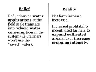Can water productivity improvements save us from global water scarcity?
