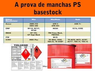 A prova de manchas PS 
basestock 
Mike Licata 22 
 