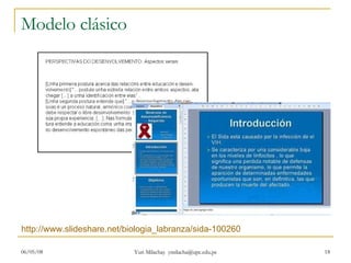 Modelo clásico http://www.slideshare.net/biologia_labranza/sida-100260   