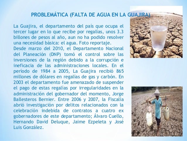 FALTA DE AGUA EN LA GUAJIRA