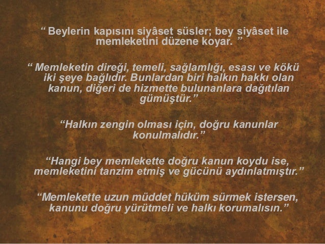 yusuf has hacip liderlik uzerine ozlu sozler