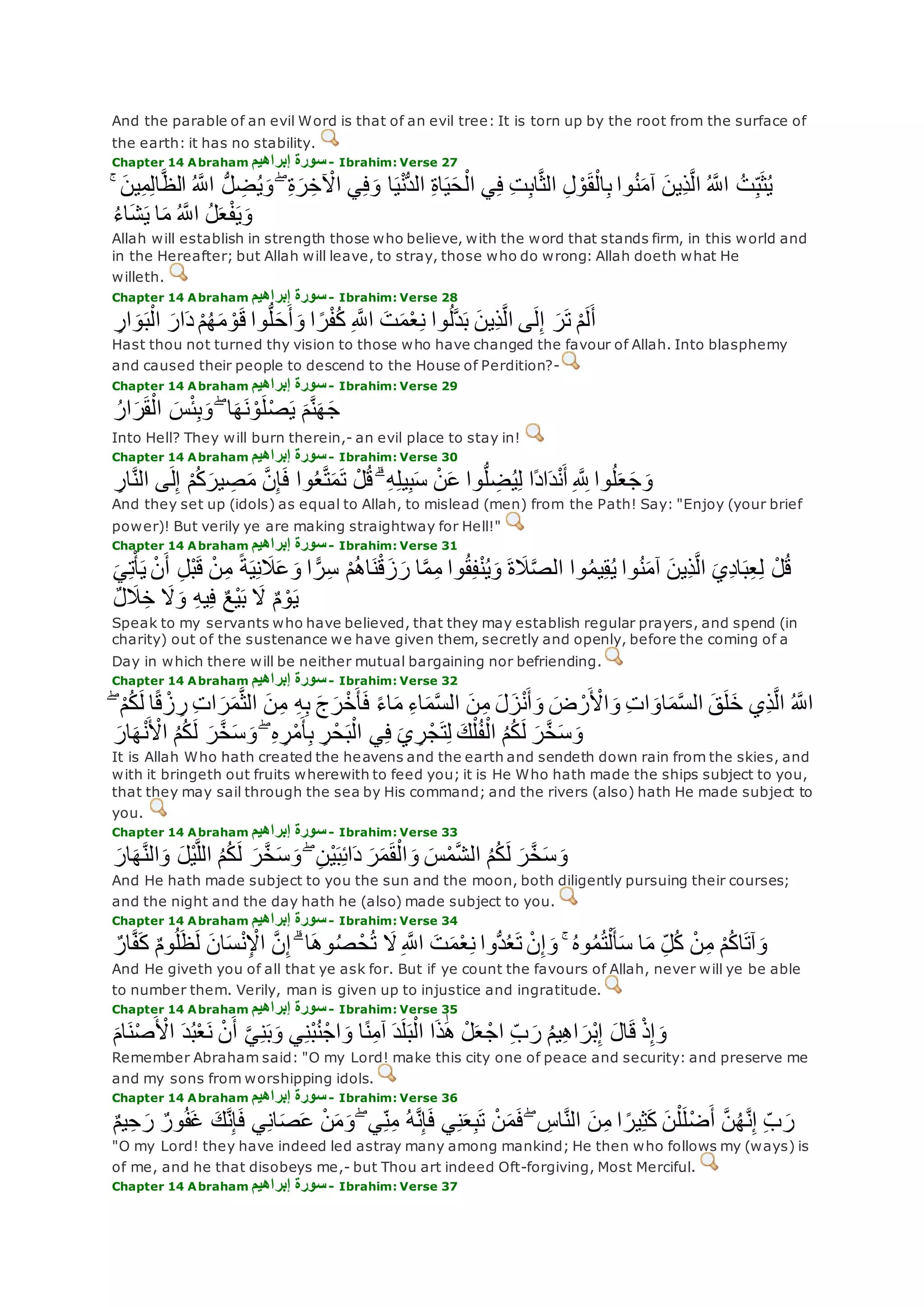 Translation of meaning Qur'an By Yusuf Ali