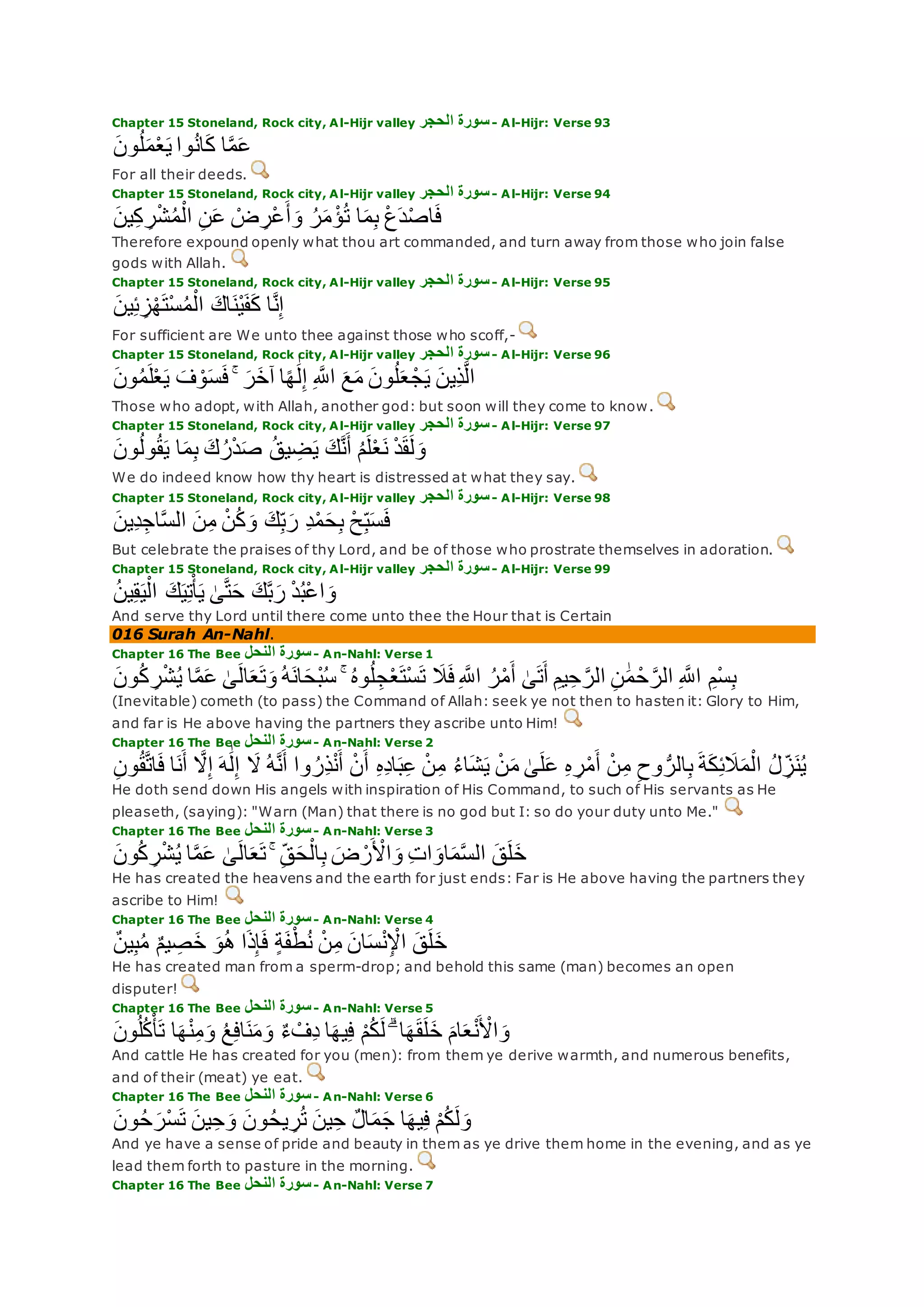 Translation of meaning Qur'an By Yusuf Ali