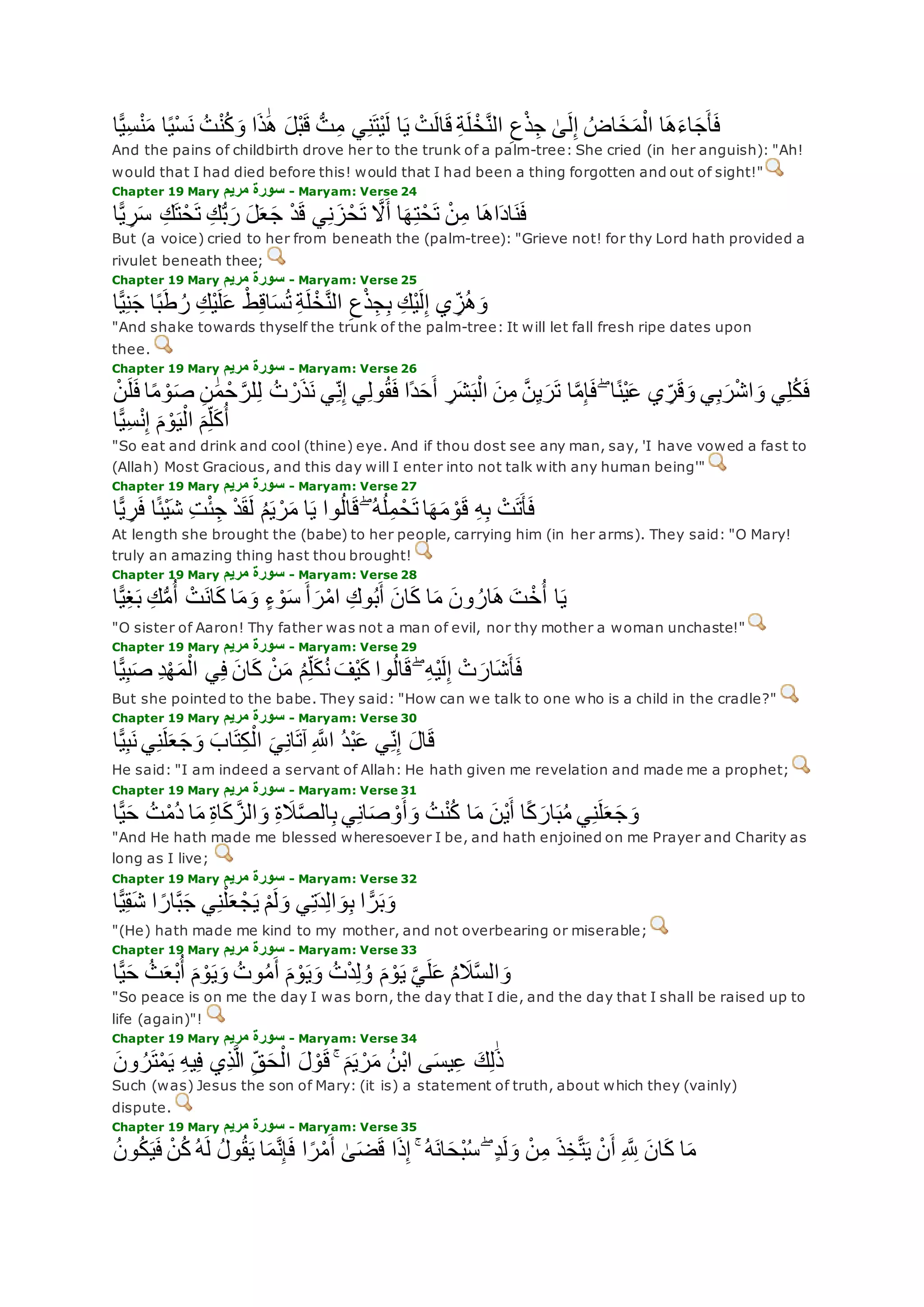 Translation of meaning Qur'an By Yusuf Ali