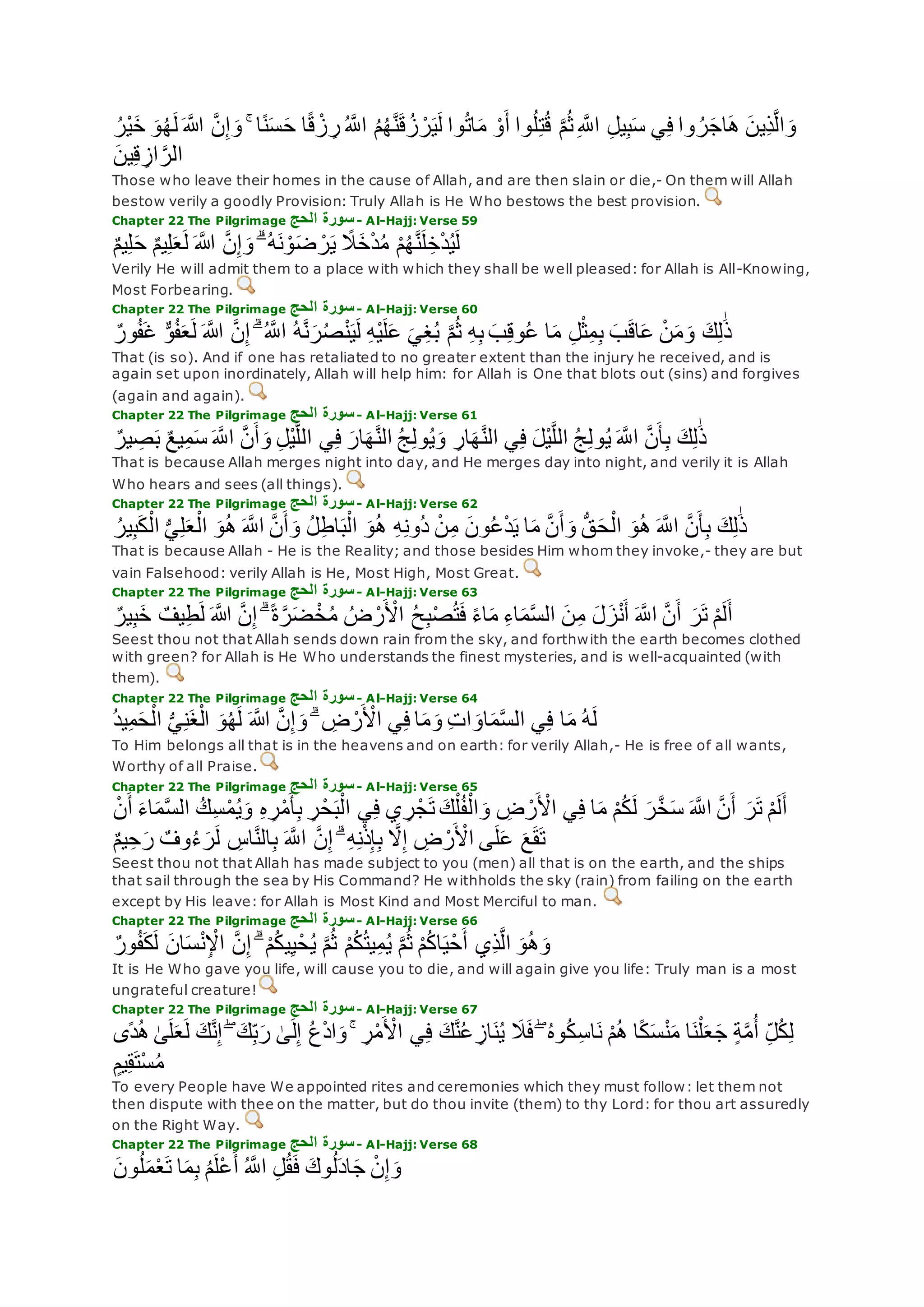 Translation of meaning Qur'an By Yusuf Ali