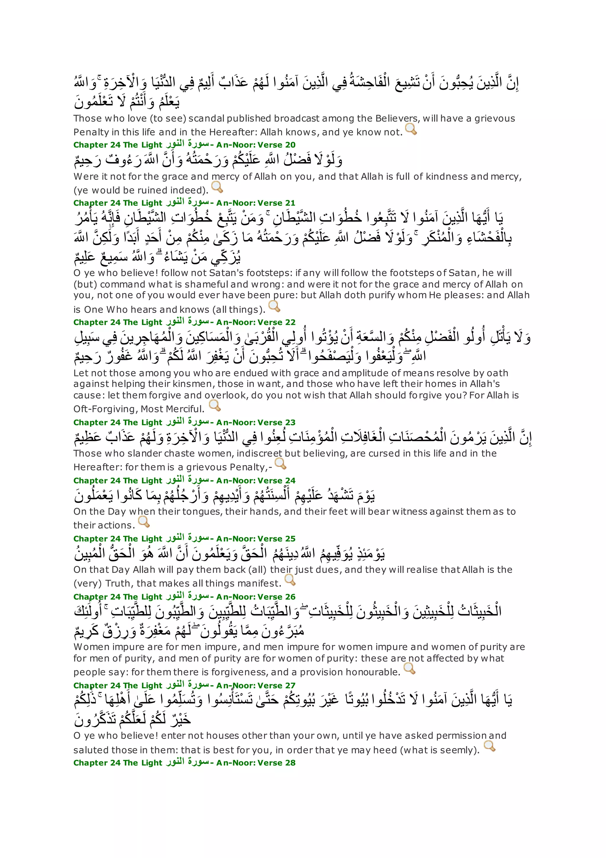 Translation of meaning Qur'an By Yusuf Ali