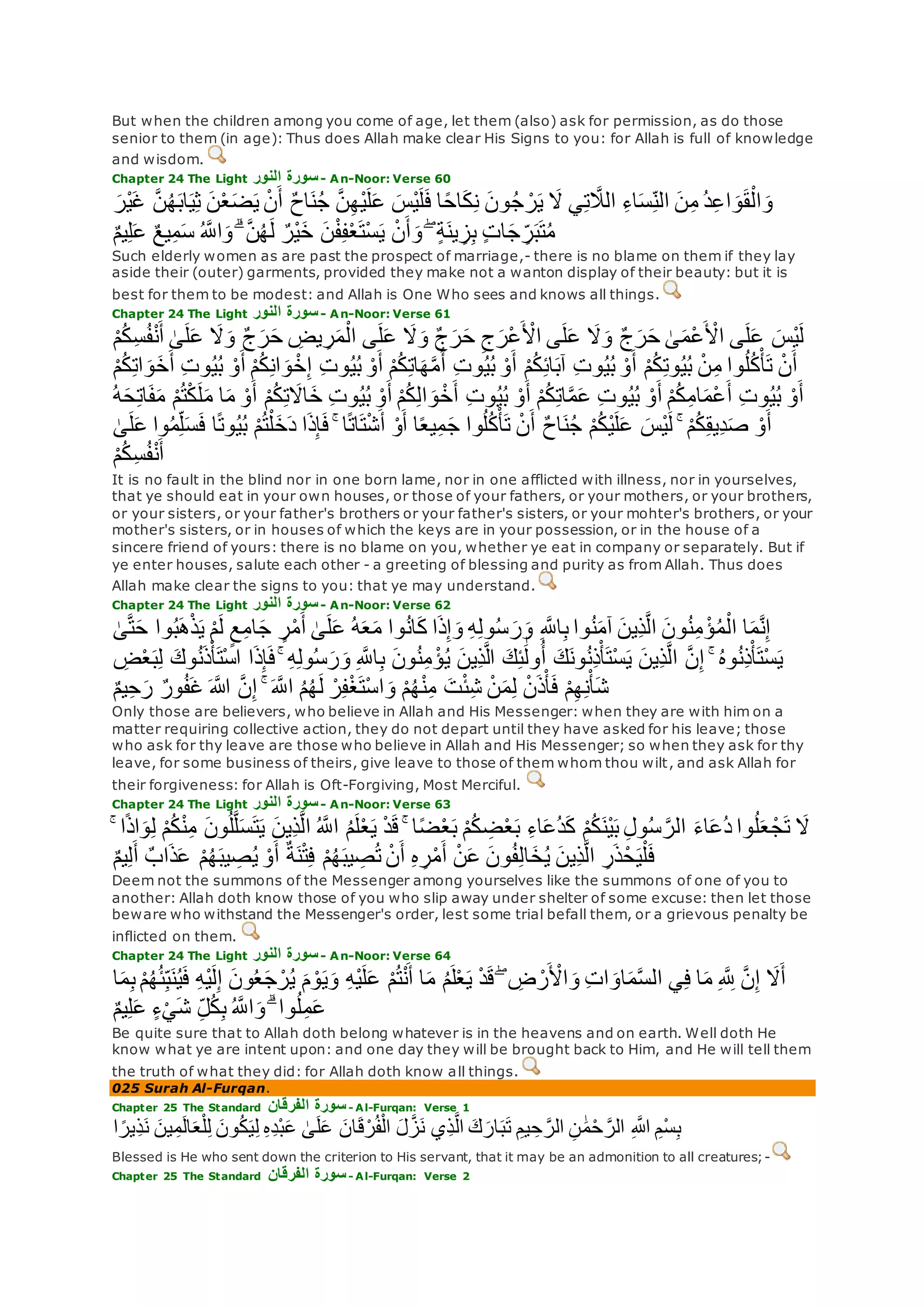 Translation of meaning Qur'an By Yusuf Ali