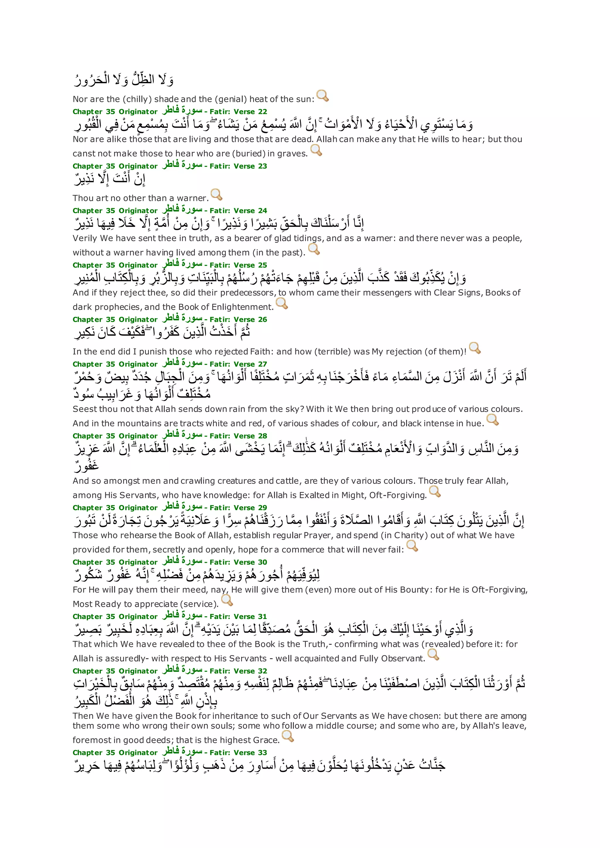 Translation of meaning Qur'an By Yusuf Ali