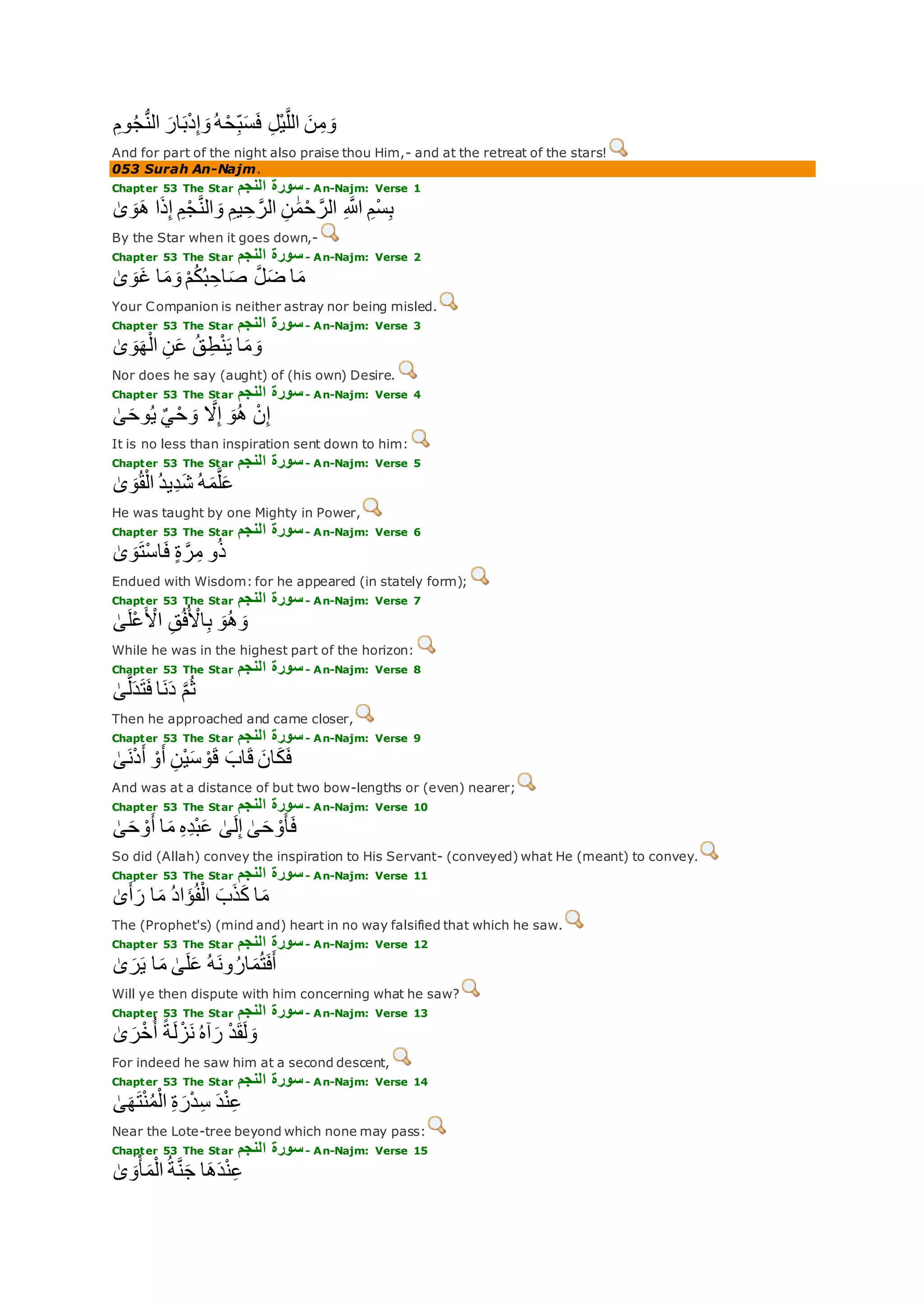 Translation of meaning Qur'an By Yusuf Ali