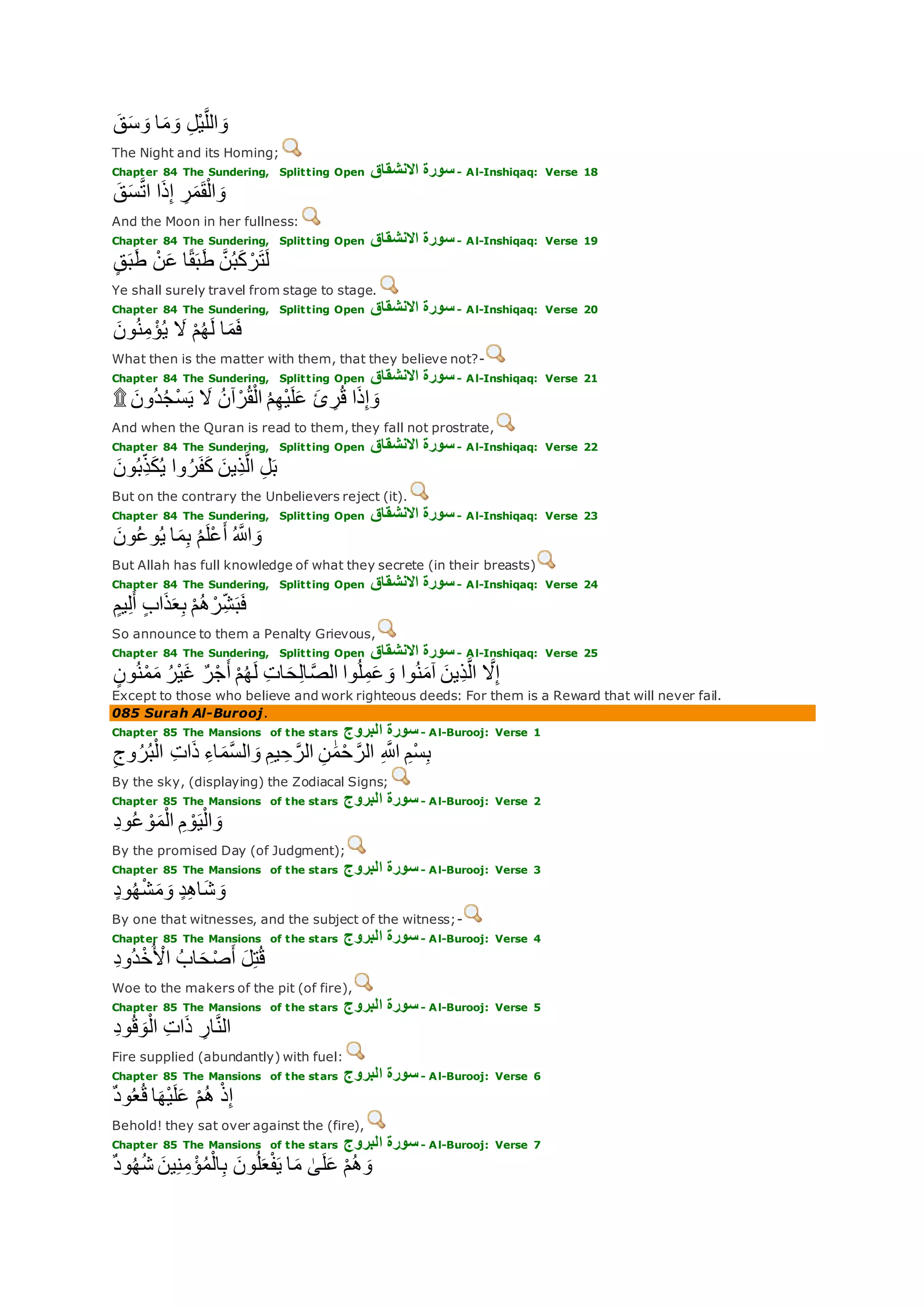 Translation of meaning Qur'an By Yusuf Ali