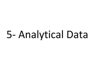 5- Analytical Data
 