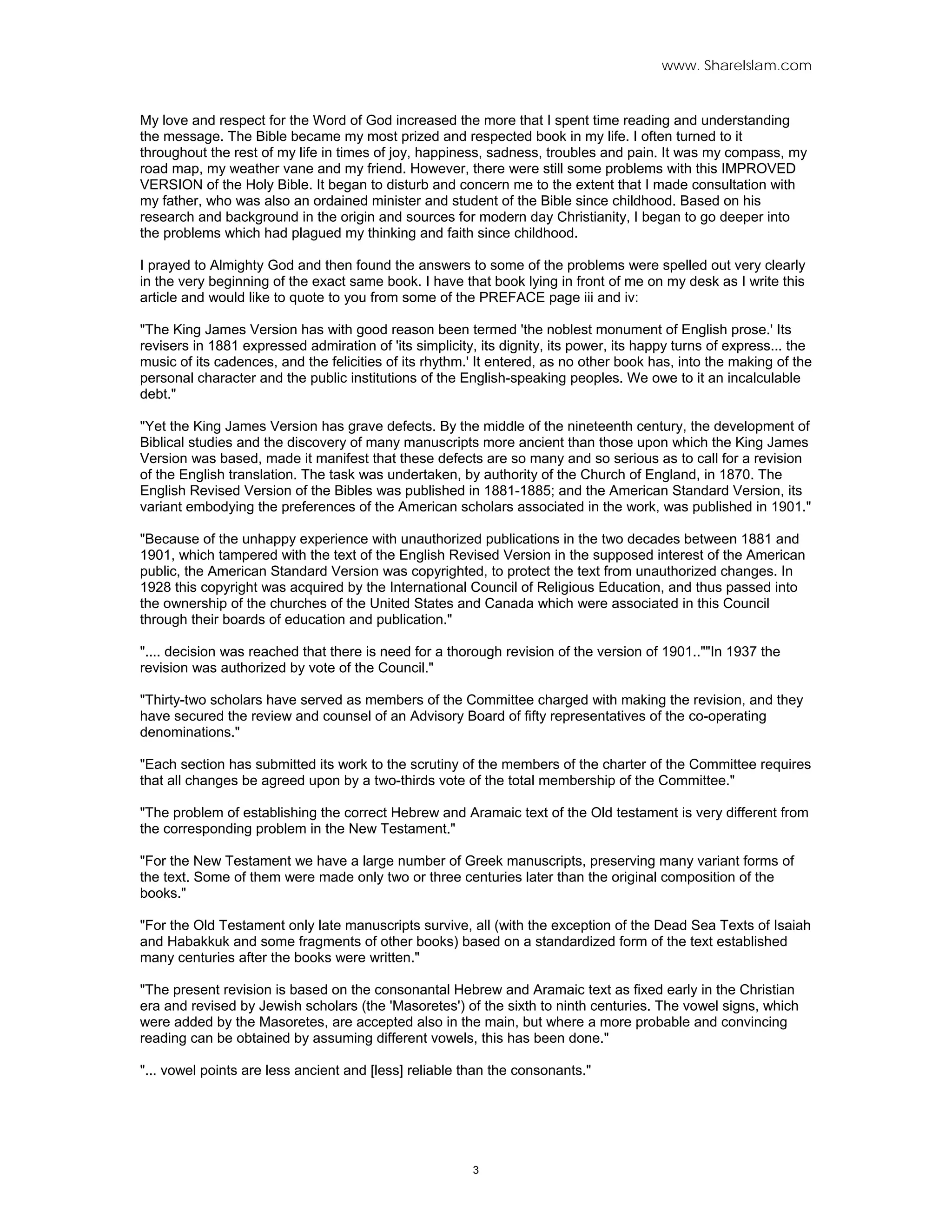 Yusuf Estes Bible Closer Look Pdf