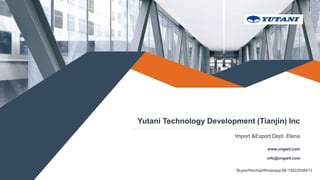 www.cngwit.com
info@cngwit.com
Import &Export Dept .Elena
Yutani Technology Development (Tianjin) Inc
Skype/Wechat/Whatsapp:86-15822048473
 
