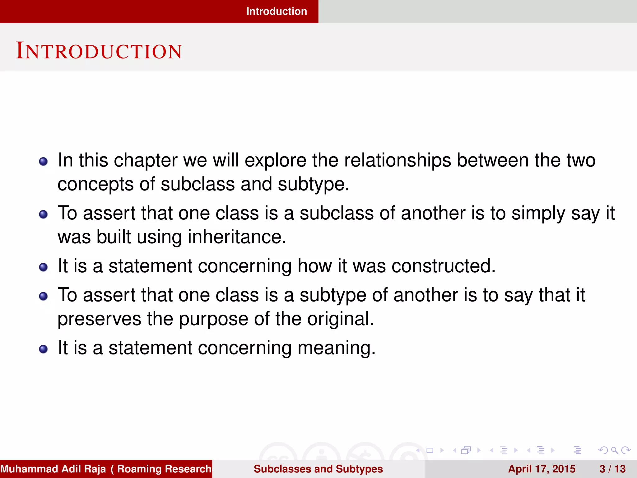 Sub Class Example Subclasses and Subtypes | PDF