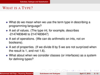 Subclasses and Subtypes | PDF | Programming Languages | Computing