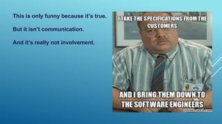 This is only funny because it’s true.
But it isn’t communication.
And it’s really not involvement.
 