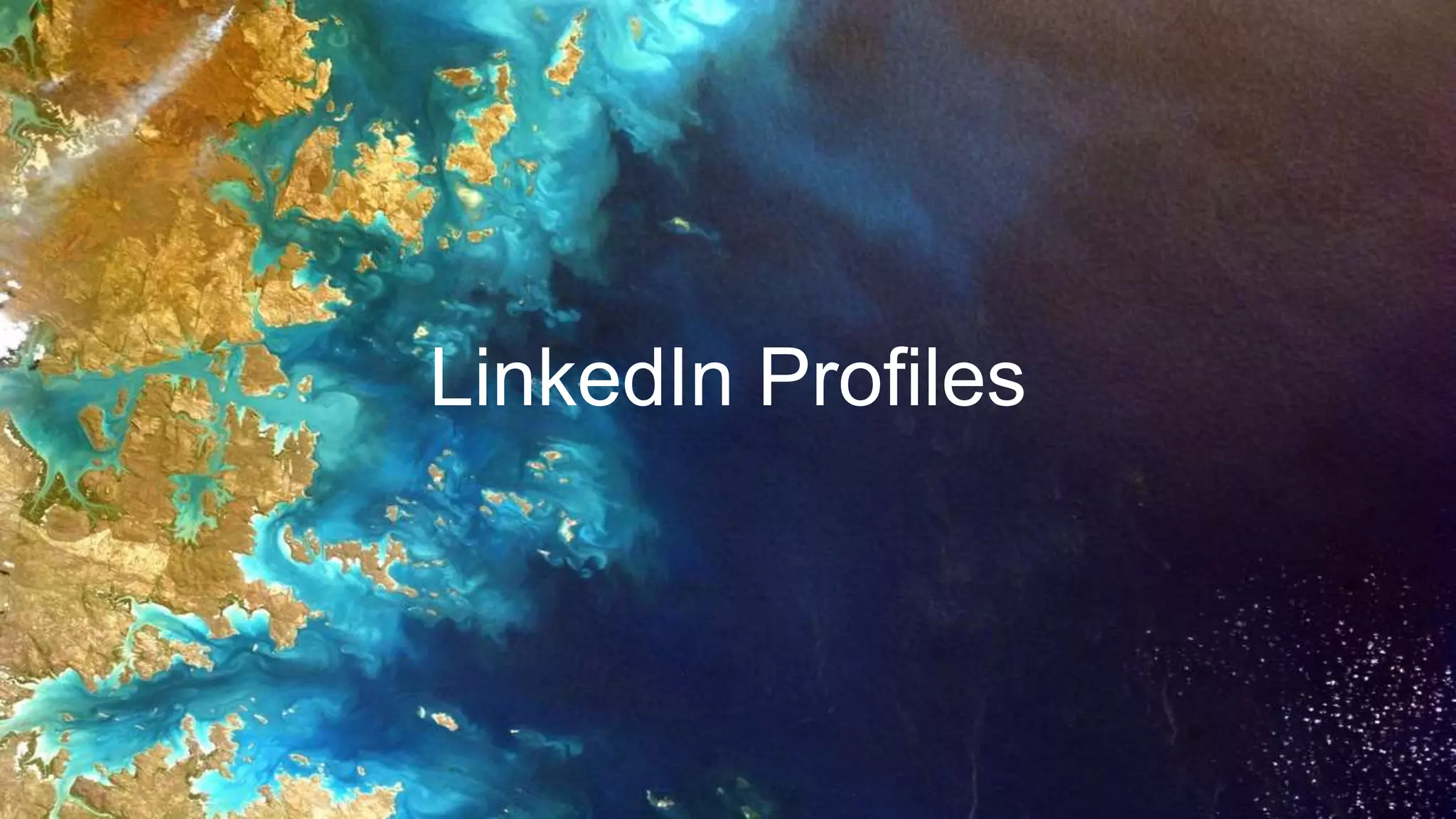 LinkedIn Profiles
 