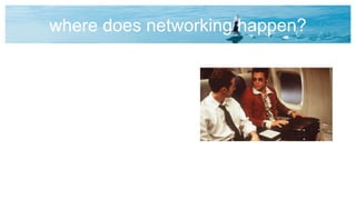 where does networking happen?
 