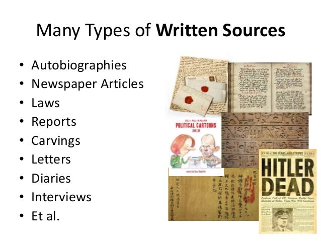 Historians Power Point Year 7 what-are-the-sources-of-history