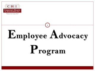 Employee Advocacy
Program
1
 