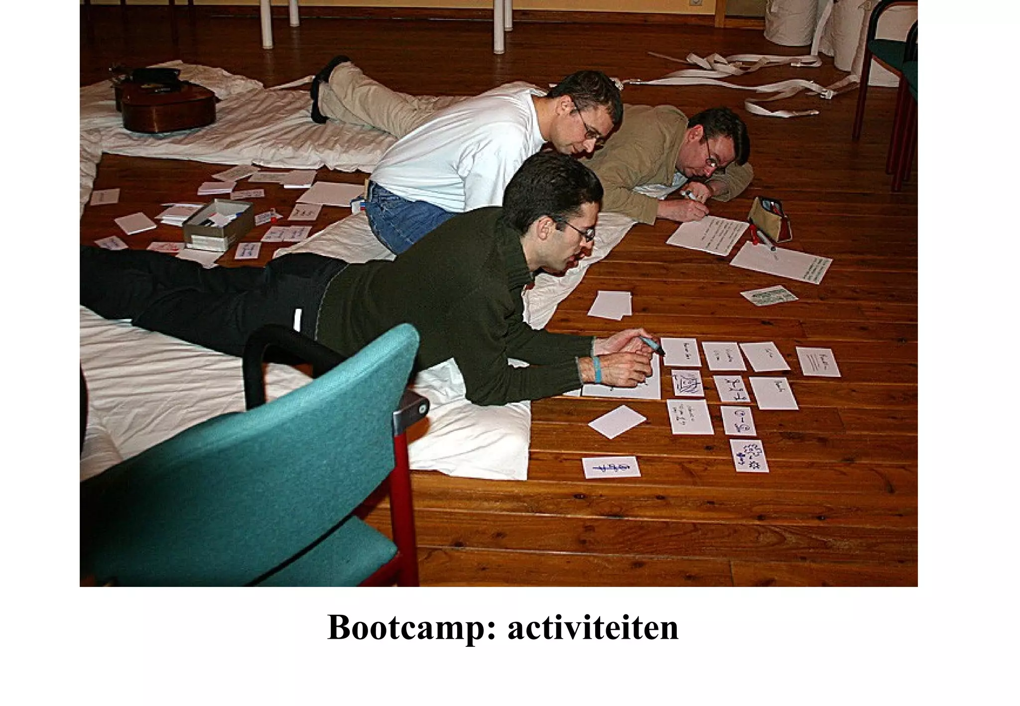 Bootcamp: activiteiten
 