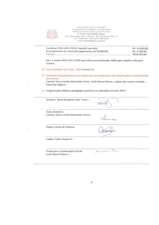 Plano Gestão Profa Yvete Gabriel Atique 