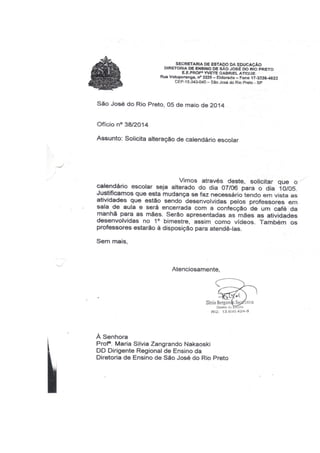 Plano Gestão Profa Yvete Gabriel Atique 