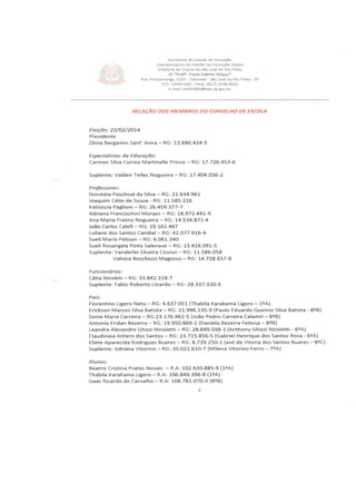 Plano Gestão Profa Yvete Gabriel Atique 