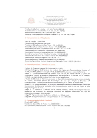 Plano Gestão Profa Yvete Gabriel Atique 