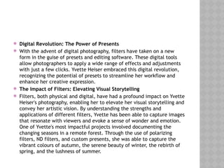 Yvette Heiser: A Journey into the Beauty and Impact of Filters in ...