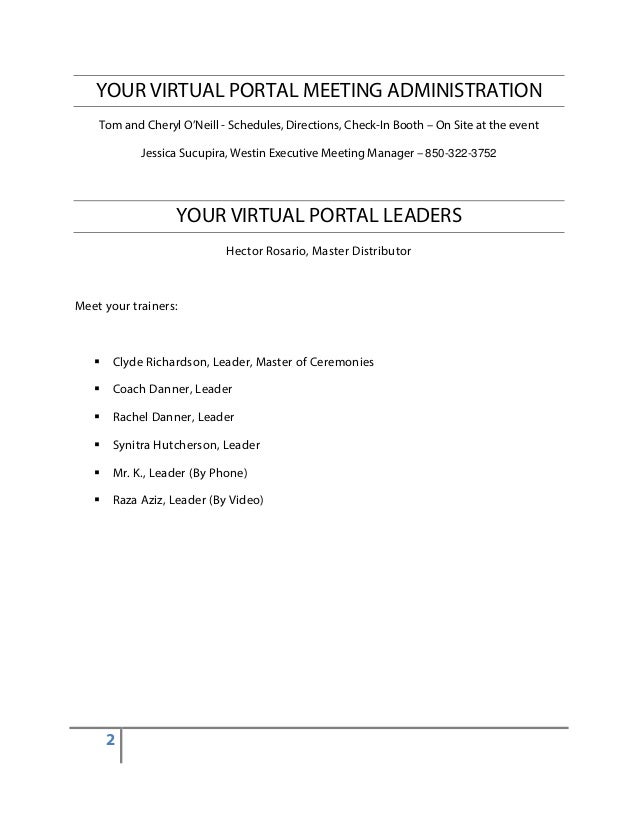 event agenda template word