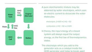 Oxy hydrogen generator | PPTX