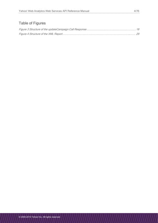 Yahoo Web Analytics API Reference Guide | PDF